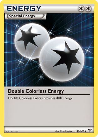 Double Colorless Energy 130/146 - XY Base Set Reverse Holofoil - Poke-Collect