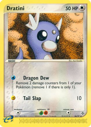 Dratini 26/97 - Dragon Reverse Holofoil - Poke-Collect