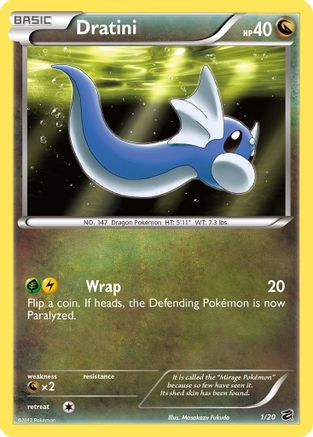 Dratini (1) 1/20 - Dragon Vault Holofoil - Poke-Collect