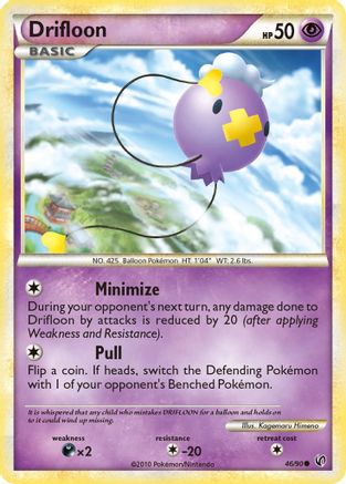 Drifloon 46/90 - Undaunted Reverse Holofoil - Poke-Collect
