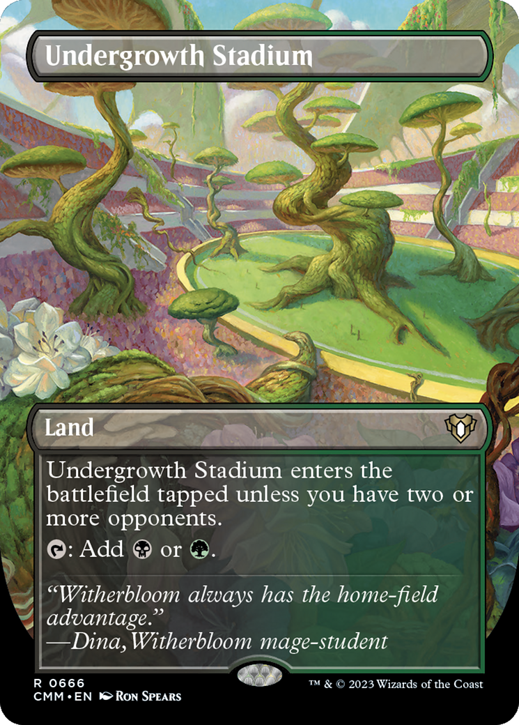 Undergrowth Stadium (CMM-666) - Commander Masters (Borderless) Foil - Poke-Collect