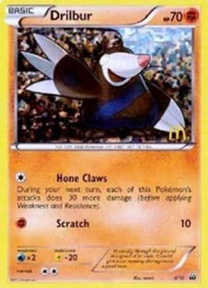 Drilbur - 8/12 8/12 - McDonalds Promos 2012 Holofoil - Poke-Collect