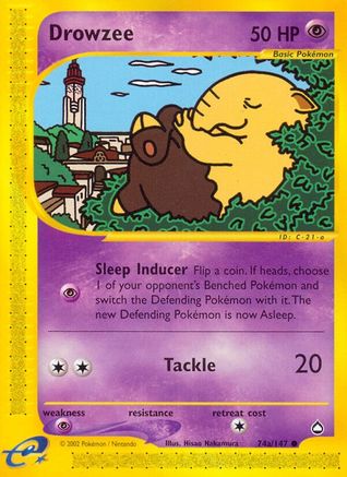 Drowzee (74a) 74a/147 - Aquapolis - Poke-Collect