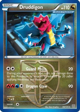 Druddigon (Team Plasma) 94/135 - Plasma Storm Reverse Holofoil - Poke-Collect