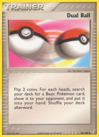 Dual Ball 78/100 - Crystal Guardians - Poke-Collect