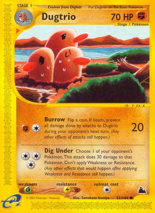 Dugtrio 52/144 - Skyridge - Poke-Collect
