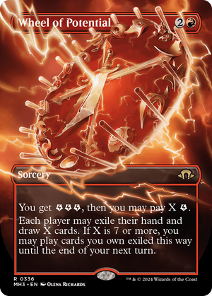 Wheel of Potential (Borderless) (MH3-336) - Modern Horizons 3 (Borderless) Foil - Poke-Collect