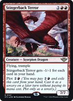 Stingerback Terror (PRE-147) - Outlaws of Thunder Junction Promos Foil - Poke-Collect