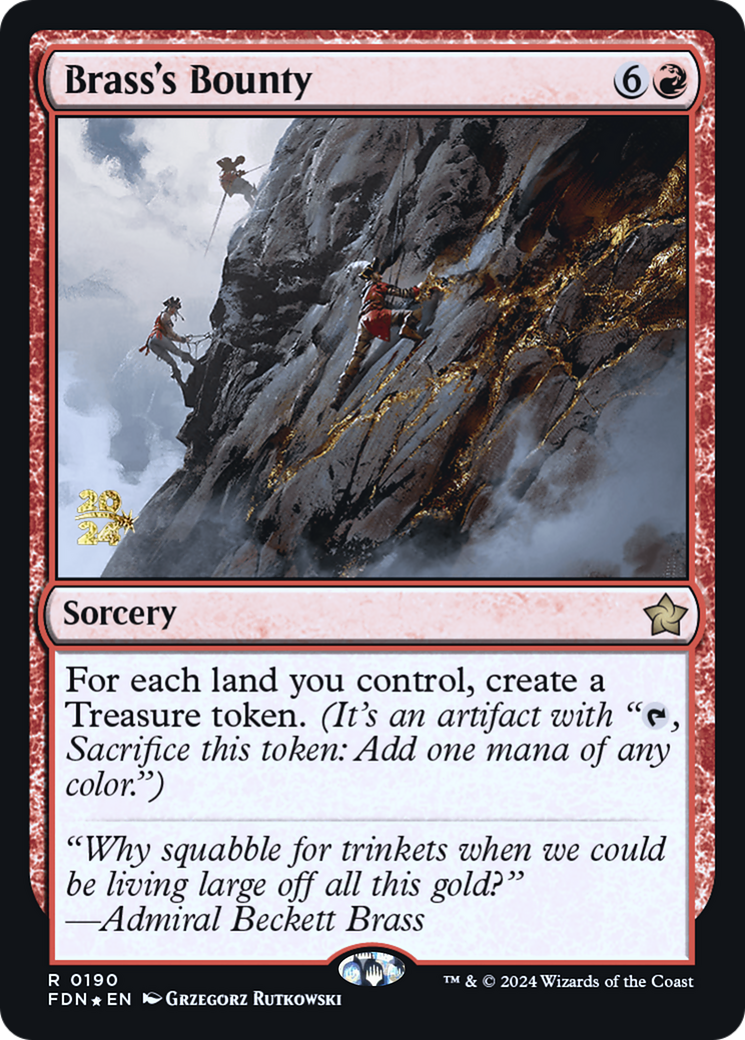 Brass's Bounty (PRE-190) - Foundations Promos Foil - Poke-Collect