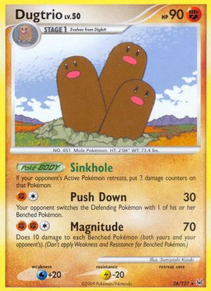 Dugtrio 24/127 - Platinum Reverse Holofoil