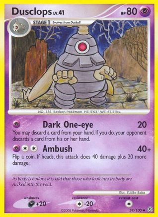 Dusclops (34) 34/100 - Stormfront - Poke-Collect