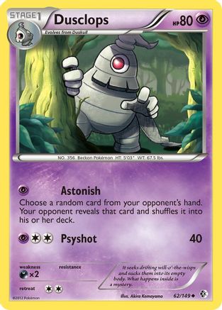 Dusclops 62/149 - Boundaries Crossed Reverse Holofoil - Poke-Collect