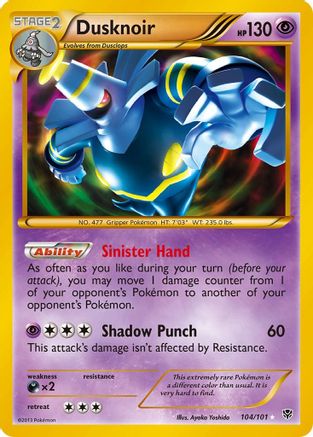 Dusknoir (104 Secret Rare) 104/101 - Plasma Blast Holofoil - Poke-Collect