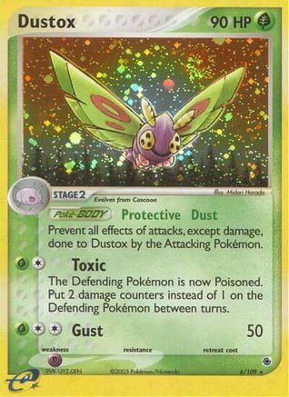 Dustox 6/109 - Ruby and Sapphire Reverse Holofoil - Poke-Collect