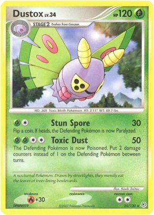 Dustox 25/130 - Diamond and Pearl Reverse Holofoil - Poke-Collect