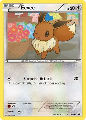 Eevee (83) 83/108 - Dark Explorers - Poke-Collect