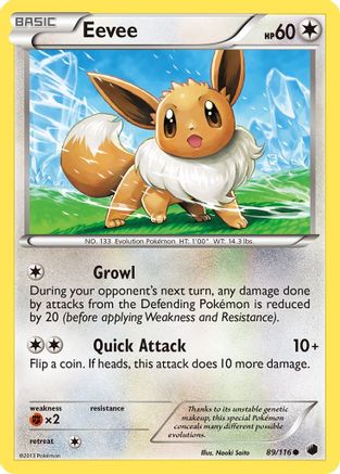 Eevee (89) 89/116 - Plasma Freeze - Poke-Collect