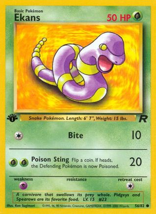 Ekans 56/82 - Team Rocket Unlimited - Poke-Collect