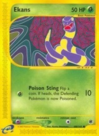Ekans 108/165 - Expedition Reverse Holofoil - Poke-Collect