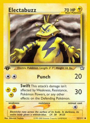 Electabuzz 33/111 - Neo Genesis 1st Edition - Poke-Collect