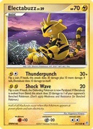 Electabuzz 81/130 - Diamond and Pearl Reverse Holofoil - Poke-Collect