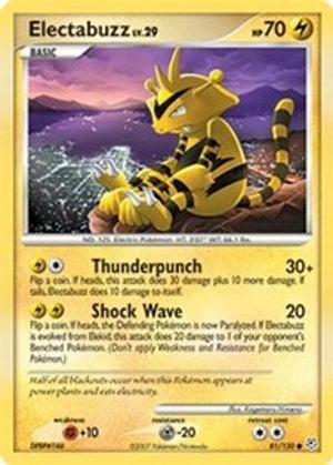 Electabuzz 81/130 - Diamond and Pearl Reverse Holofoil - Poke-Collect