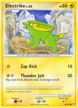 Electrike (62) 62/99 - Arceus Reverse Holofoil - Poke-Collect