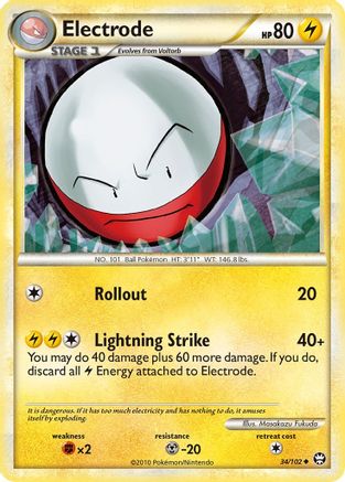Electrode 34/102 - Triumphant Reverse Holofoil - Poke-Collect