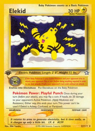 Elekid 22/111 - Neo Genesis 1st Edition - Poke-Collect