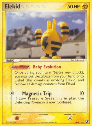 Elekid 23/115 - Unseen Forces Reverse Holofoil - Poke-Collect