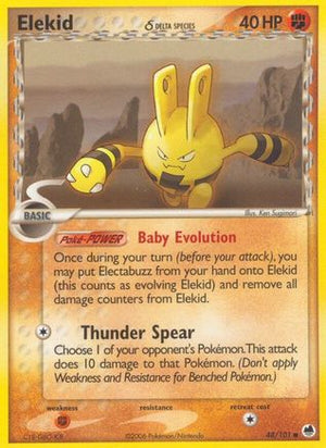Elekid (Delta Species) 48/101 - Dragon Frontiers - Poke-Collect
