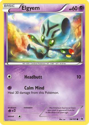 Elgyem (54) 54/101 - Noble Victories Reverse Holofoil - Poke-Collect