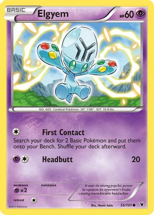 Elgyem (55) 55/101 - Noble Victories Reverse Holofoil - Poke-Collect