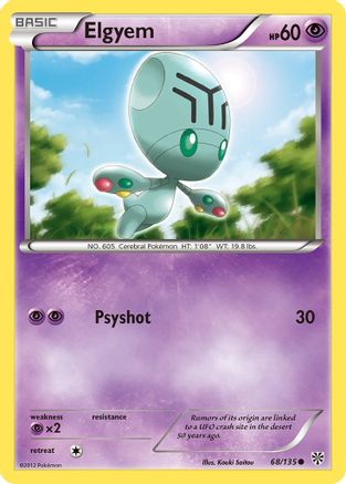 Elgyem (68) 68/135 - Plasma Storm - Poke-Collect