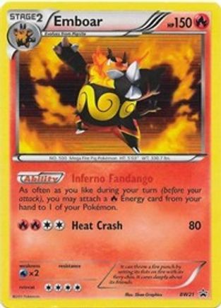 Emboar - BW21 BW21/101 - Black and White Promos Holofoil - Poke-Collect