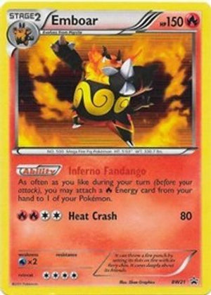 Emboar - BW21 BW21/101 - Black and White Promos Holofoil - Poke-Collect