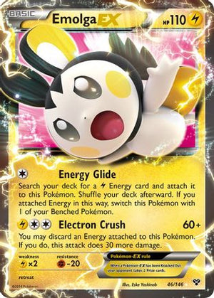 Emolga EX 46/146 - XY Base Set Holofoil - Poke-Collect