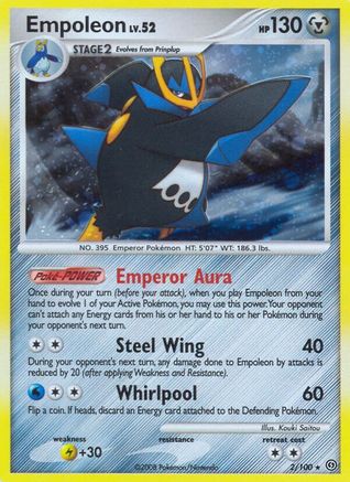 Empoleon 2/100 - Stormfront Reverse Holofoil - Poke-Collect