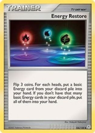 Energy Restore 106/130 - Diamond and Pearl Reverse Holofoil - Poke-Collect