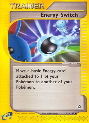 Energy Switch 120/147 - Aquapolis Reverse Holofoil - Poke-Collect