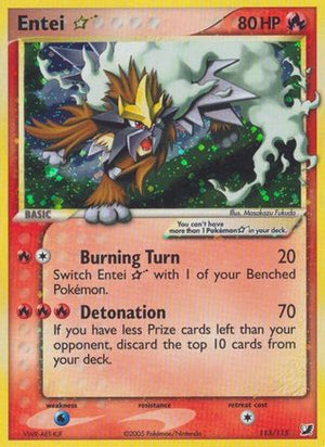 Entei Star 113/115 - Unseen Forces Holofoil - Poke-Collect