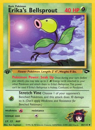Erika's Bellsprout 38/132 - Gym Challenge 1st Edition - Poke-Collect