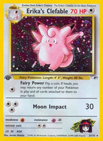 Erika's Clefable 3/132 - Gym Heroes 1st Edition Holofoil - Poke-Collect
