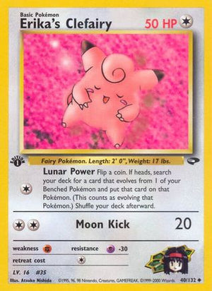 Erika's Clefairy 40/132 - Gym Challenge 1st Edition - Poke-Collect