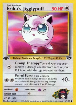 Erika's Jigglypuff 69/132 - Gym Challenge 1st Edition - Poke-Collect