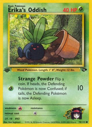 Erika's Oddish 70/132 - Gym Challenge 1st Edition - Poke-Collect