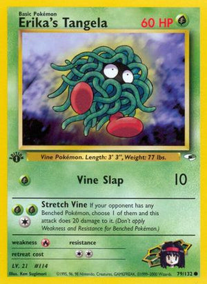 Erika's Tangela 79/132 - Gym Heroes 1st Edition - Poke-Collect