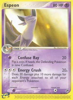 Espeon 16/100 - Sandstorm Reverse Holofoil