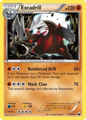Excadrill (57) 57/108 - Dark Explorers Reverse Holofoil - Poke-Collect