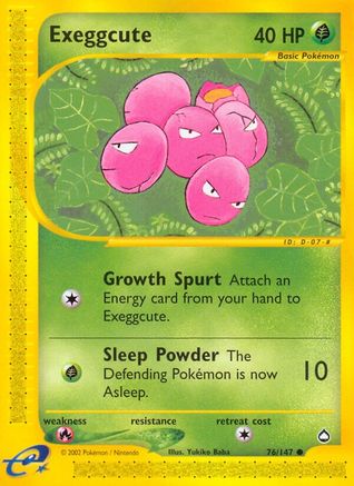 Exeggcute (76) 76/147 - Aquapolis - Poke-Collect
